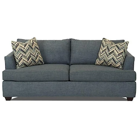 Casual Sofa with Track Arms